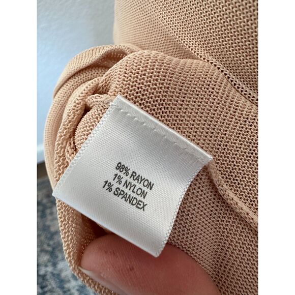 A.L.C. Rose Light Pink Knit Sleeveless Dress Size Large - Picture 13 of 14